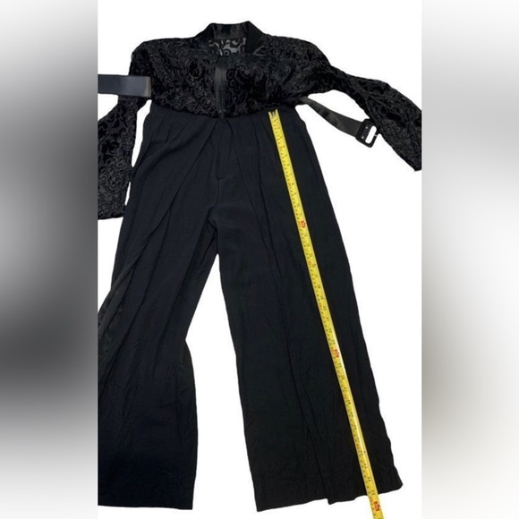 Vintage Lori Weidner Evenings Black Thigh Slit One Piece - Picture 9 of 12